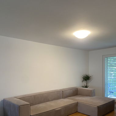Canapé d’angle en L – Velours, Beige