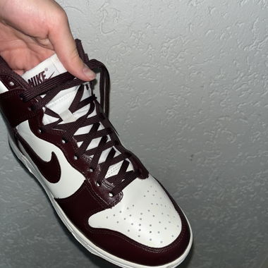 Nike Dunk High red wine