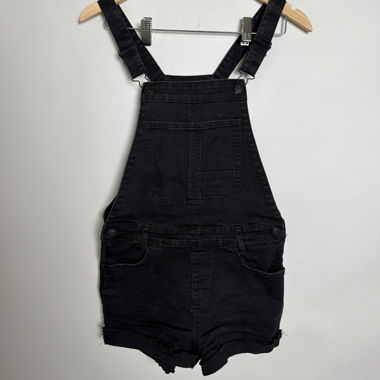 Corti Salopette in Denim Nero