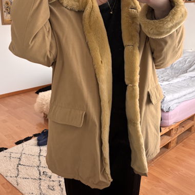 Valentine Classic faux fur lined coat