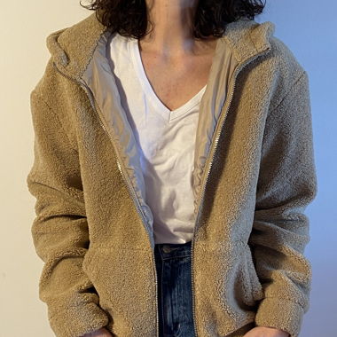 Fluffy teddybear jacket
