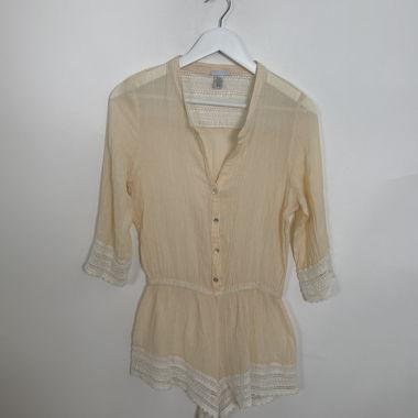 Tutina beige in pizzo
