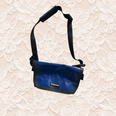 Freitag blue shoulder bag