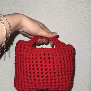 Crochet mini bag handmade 