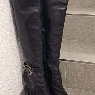 Bottes en cuir Gianmarco Lorenzi avec zirconia
