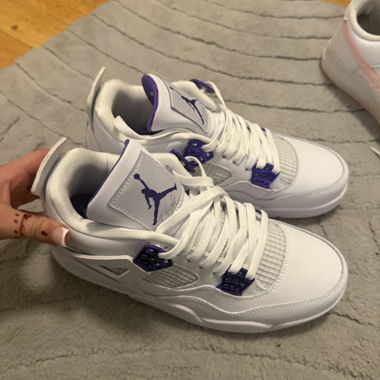 Air Jordan 4 Retro Bianco Viola