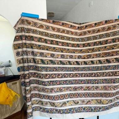 Kalamkari grande disegno eseguito a mano
