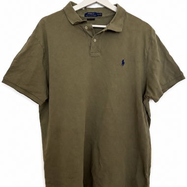 Polo Ralph Lauren Khaki Polo Shirt - Size XXL