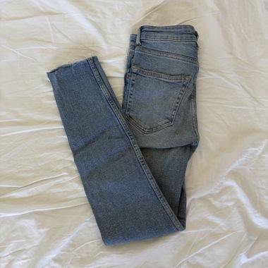 Vintage Zara Skinny Jeans Hellblau