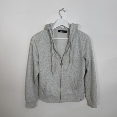 Grey zip hoodie