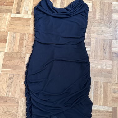 Mini abito corsetto nero