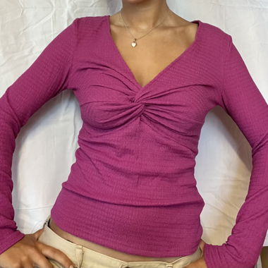 Purple longsleeve y2k top