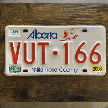 Autoschild, Alberta VUT-166 - Kanada