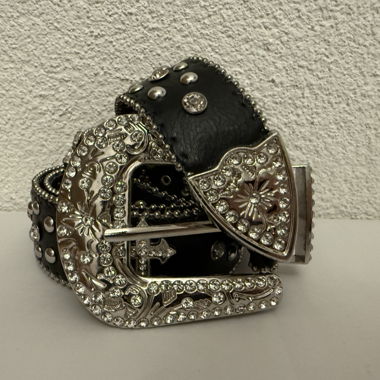 Black Cross Grunge Belt