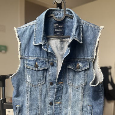 Gilet en jeans Bershka