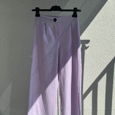 elegante lila stoffhose