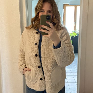 Beige fleece jacket L - Monoprix - large pockets