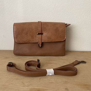 Pochette ou Sac bandouliere marron