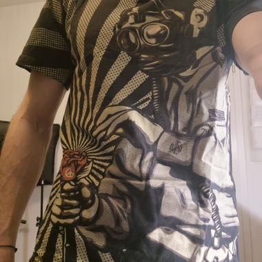 T-shirt nero grafico OBEY