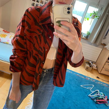 Hemdjacke Rostrot