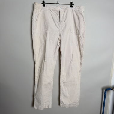 Pantalon en velours côtelé beige EU 46