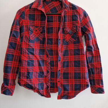 Chemise en flanelle à carreaux