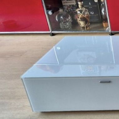 Lowboard mit 2 Klappen weiss