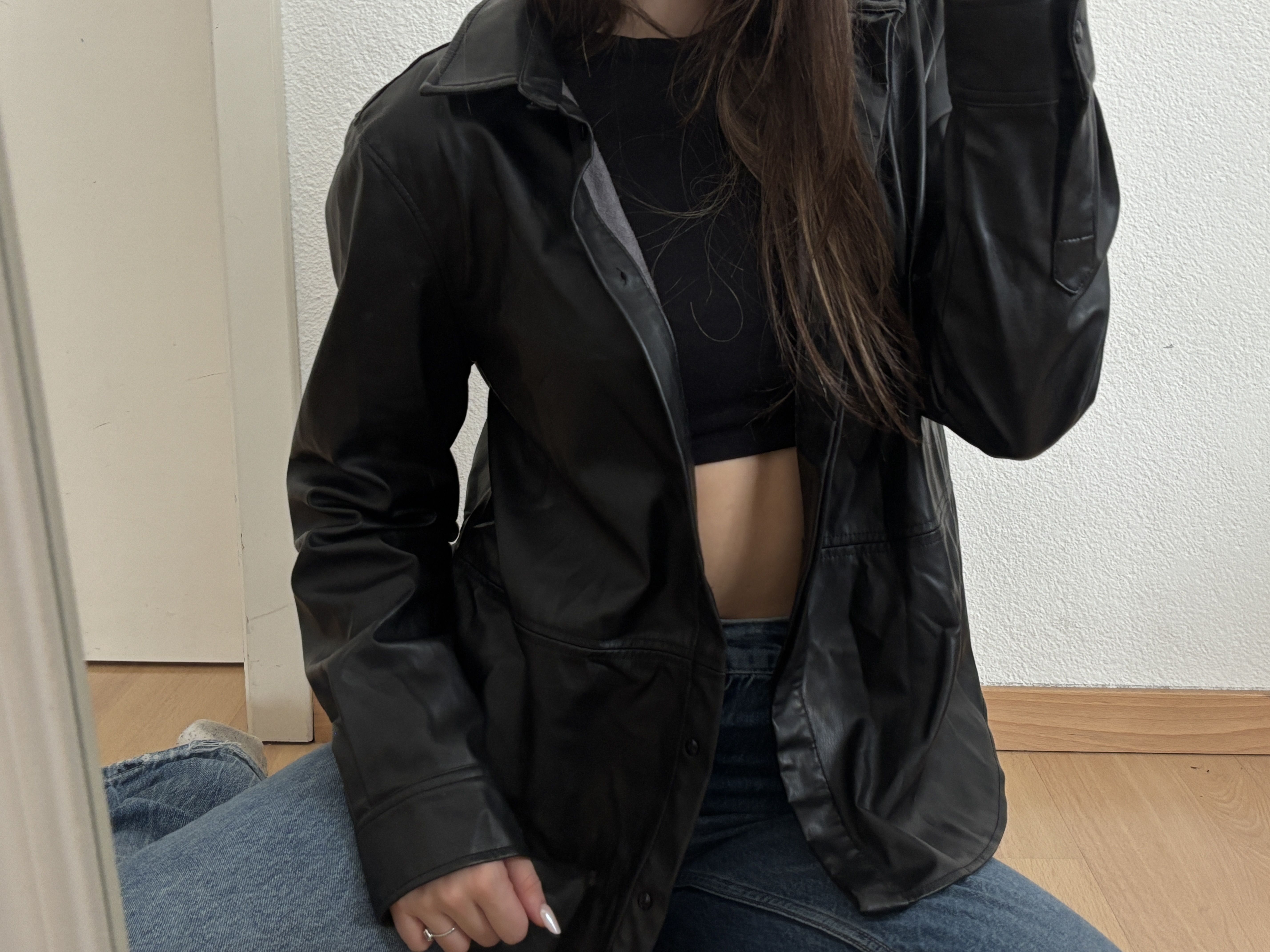 Veste légère en cuir
