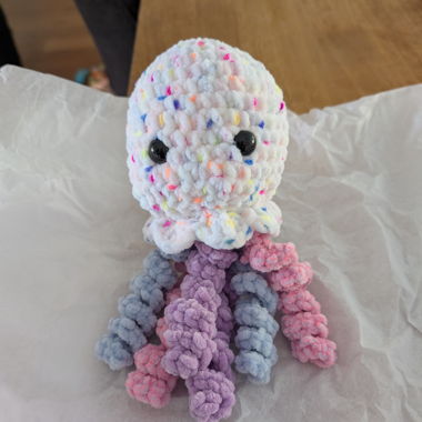 Crochet jellyfish plushie