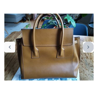 Borsa tote in pelle marrone Luisa Vannini