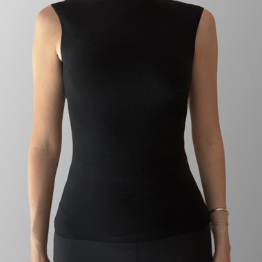 Top Zara nero senza maniche