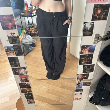 Pantalon en tissu noir