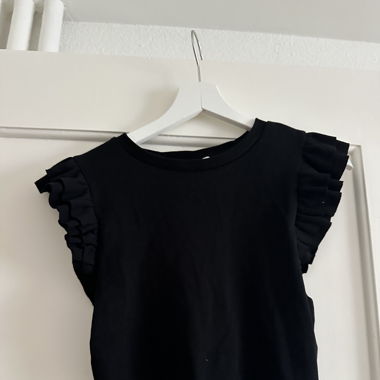 Schwarz Cropped T-Shirt Zara Grösse M