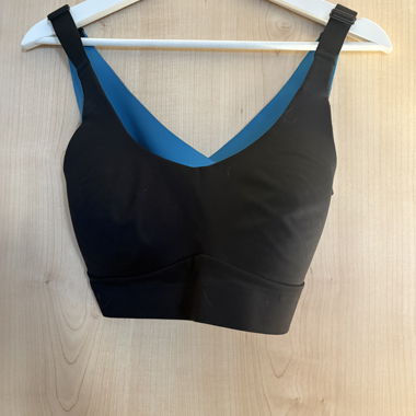Soutien-gorge de sport noir/bleu H&M
