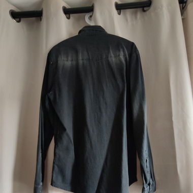 Chemise noir style western 