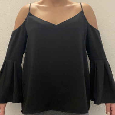 Blusa nera taglia L