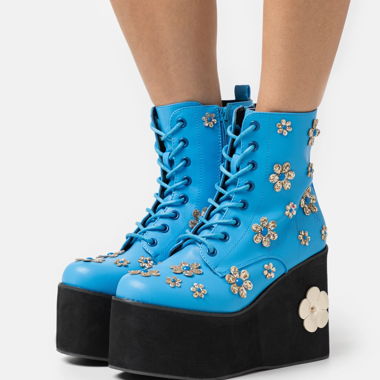 Stivali platform blu koi footwear 38