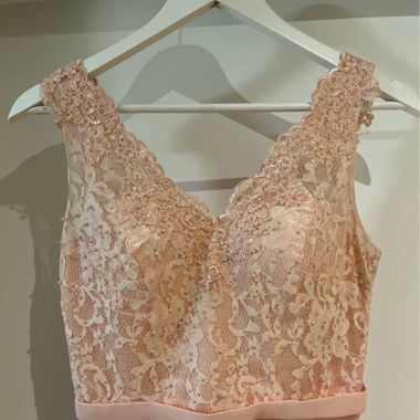 Pink Lace Dress (Bridesmaid Dress) with Bolero