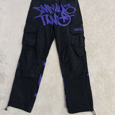 minus two pantalone cargo viola S