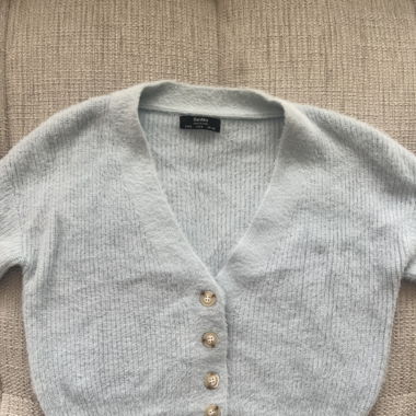 Blauer Cardigan