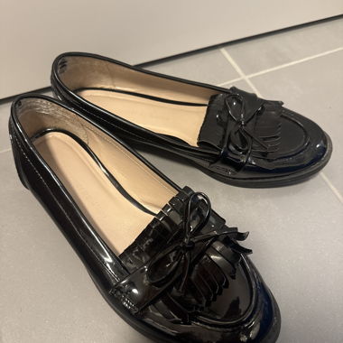 Black Patent Leather Ballet Flats