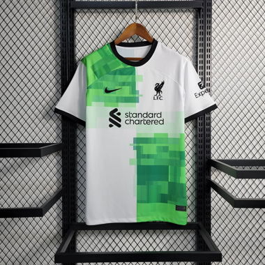 Maillot Liverpool Vert Blanc