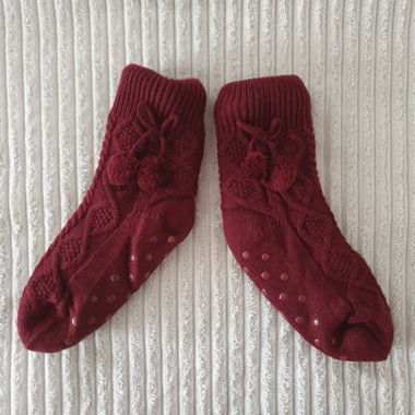 Chaussettes confort tricotées avec des antidérapants, douces et mignonnes