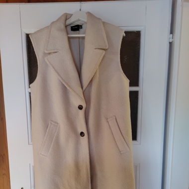 Gilet creme lang