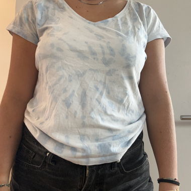 T-shirt tie-dye bleu