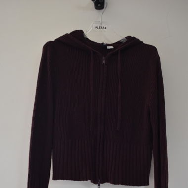 Violetter Zip-Hoodie
