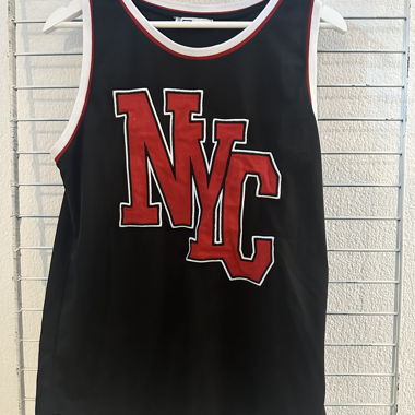 Black/Red/White Sport Tank Top Sz. S