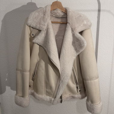 White Faux Fur Coat