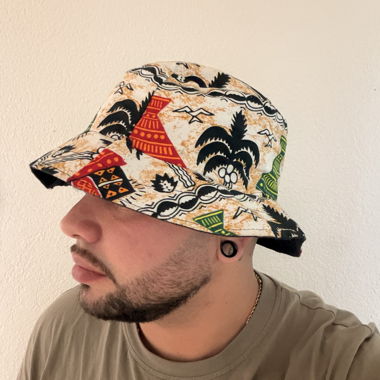 Gemusterter Bucket Hat