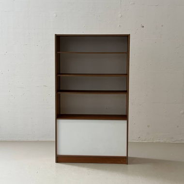 Mid-Century Regal mit Klappfach, 1960/70er Jahre